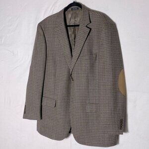 Vintage Alfred Sung Moores Luxury Wool Blazer Suit Jacket 46L Dadcore Academia